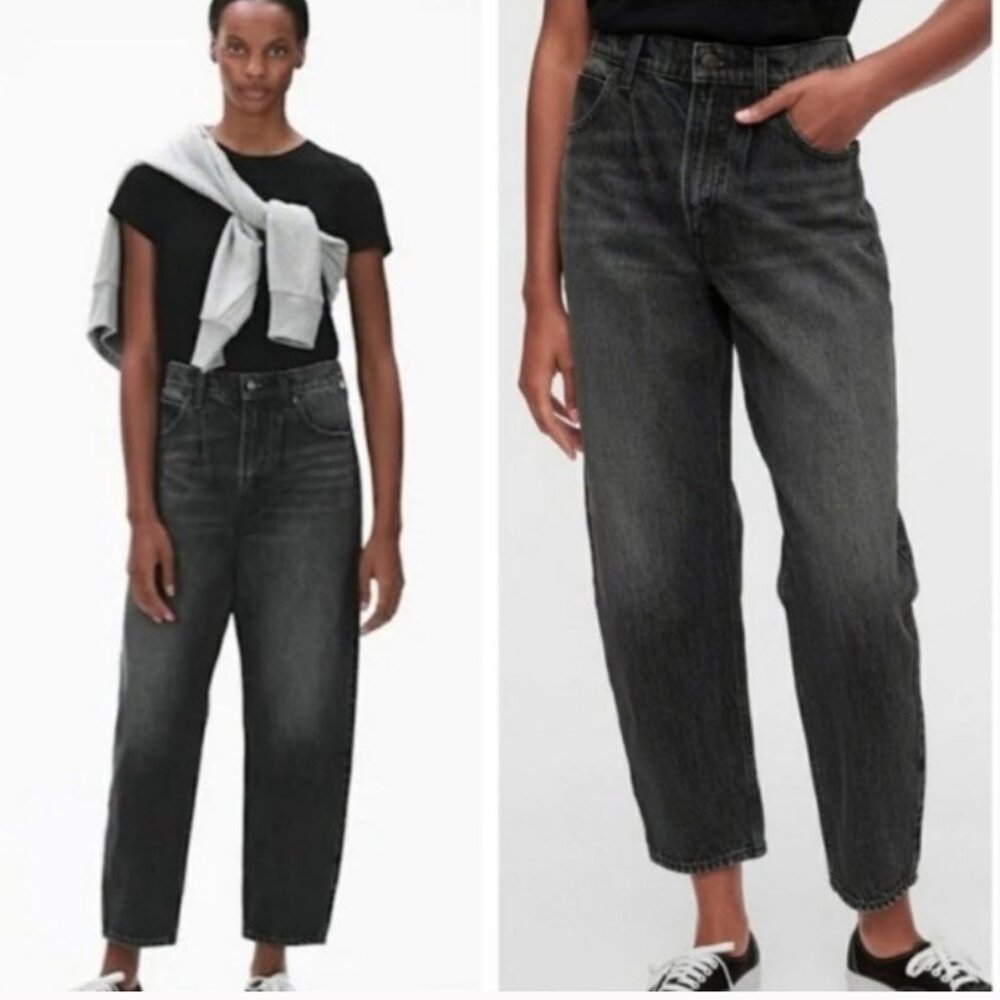 High-Rise Straight Leg Women’s Jeans - Washed Black